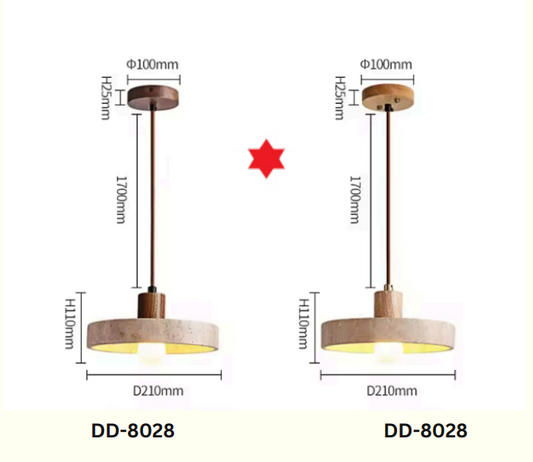 Japanese Wabi Sabi LED Pendant Lamp – Yellow Stone Nordic Hanging Light for Corridor, Bedroom, Balcony & Villa Living Room
