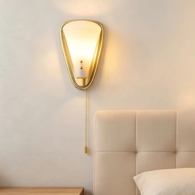 Frenchstyle Medieval Vintage WallLamp Design Retro Living Room Background Bedroom Wall Corridor Zipper Switch Wall Light Modern