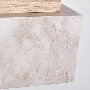 Modern Nordic Travertine Pendant Light – Large Hanging Chandelier for Living Room, Staircase & Loft Décor