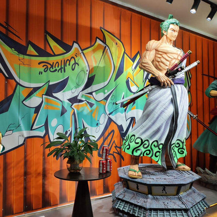 Custom Life-Size Anime Sculpture – Resin & Fiberglass Statue of Luffy, Zoro, Ace (One Piece Inspired)