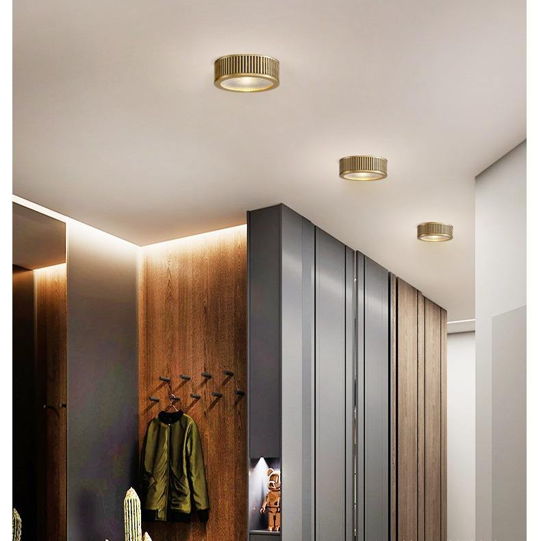 Surface-Mounted Ultra-Thin LED Pin Light – All-Copper Luxury Ceiling S ...