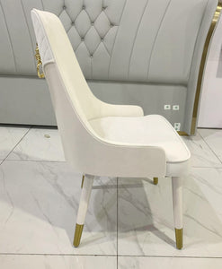 Luxury Solid Wood Dining Chair with Lion Ring Holder Modern Home Office & Hotel Furniture Featuring Synthetic Leather