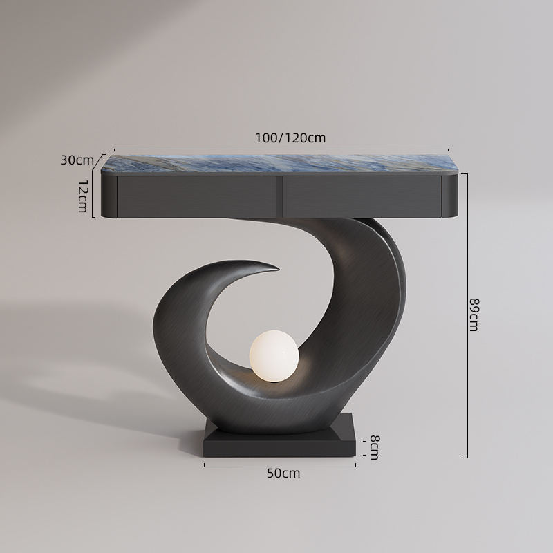 Luxury Modern Console Table High-End Home Office & Living Room Furniture Light Embrace Corridor Wall Entryway Table