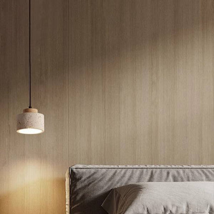Wabi Sabi Stone LED Pendant Lamp – Travertine Hanging Light for Dining Table, Bedside, Hotel, Restaurant & Kitchen