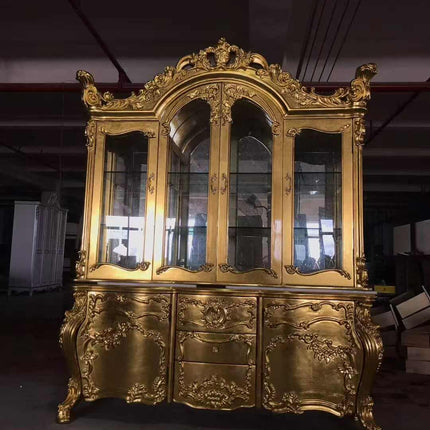 Luxury Dining Room Display Cabinet with Glass – Modern Living Room Furniture