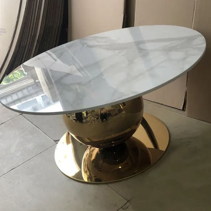 Wohnzimmermöbel-Sets, moderne Luxus-Couchtische aus Metall, großer Couchtisch aus Edelstahl