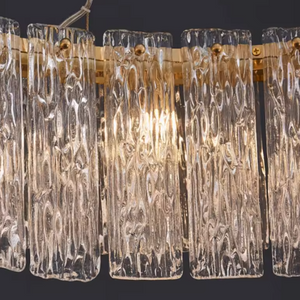 Round Glass Ceiling Lighting Luxury Chandelier K9 Crystal