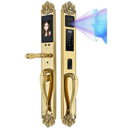Golden Deluxe Türschloss mit Fernbedienung, 3D-Gesichtserkennung, automatischem Doppeltürschloss 