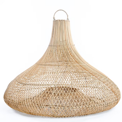 Wicker Lamp Cover – Modern Natural Rattan Lampshade for Home & Decorative Lighting