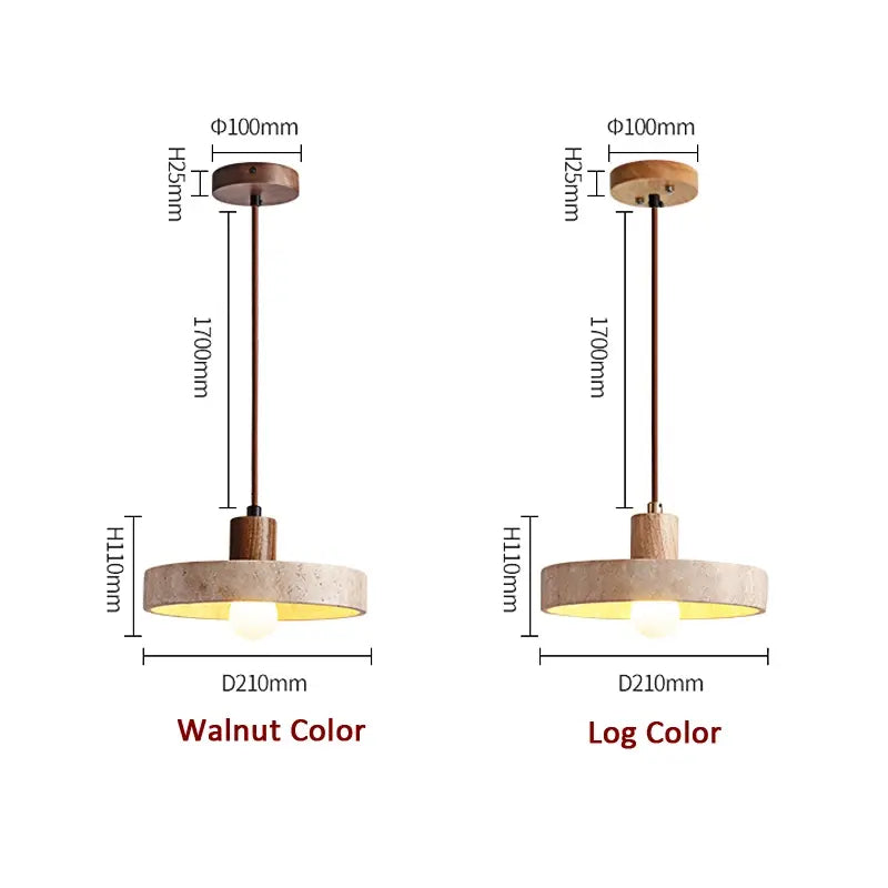 Japanese Wabi Sabi LED Pendant Lamp – Yellow Stone Nordic Hanging Light for Corridor, Bedroom, Balcony & Villa Living Room