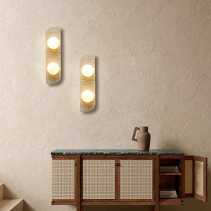 Japanese Wabi-Sabi LED Pendant Lamp – Yellow Stone Nordic Hanging Light for Corridor, Bedroom, Balcony & Villa Living Room
