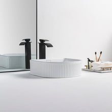 Cargar imagen en el visor de la galería, Dining Room Design Lavabo Porcelain Wash Basin Countertop Sink Unique Shape Bathroom Vanity Basin Modern Wash Sink for Home Hotel Apartment Villa
