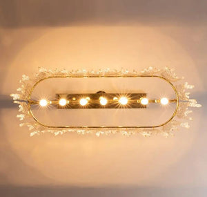 Modern Ceiling Home Rectangle Luxury Brass Crystal Chandelier Pendant Lamp for Kitchen Island Chandelier Decoration