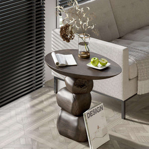 Advanced Stone Sculpture Coffee Table – Artistic Tea Table for Office Furniture, Home Décor
