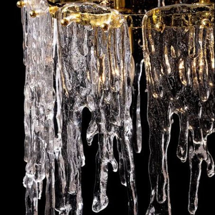 Modern Ceiling Home Rectangle Luxury Brass Crystal Chandelier Pendant Lamp for Kitchen Island Chandelier Decoration