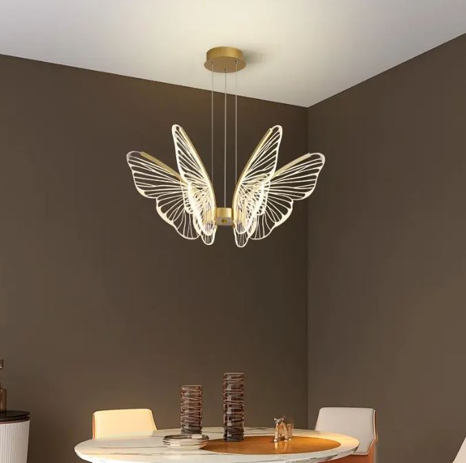 Butterfly Kitchen Chandelier for Bedroom Dining Room Lighting Chandeliers Dining Table Light Led Chandelier With Butterflies