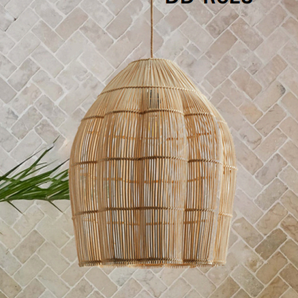 Hängeleuchte aus Rattan im Bohème-Stil – Handgefertigte Pendelleuchte für Wohnzimmer, Schlafzimmer und Wohnbereich