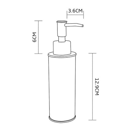 Distributeur de savon liquide antirouille avec pompe, idéal pour la cuisine, la salle de bain et le plan de travail.