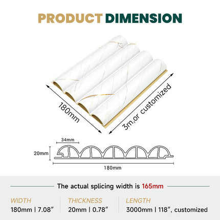 Modern Marble Grain WPC Wall Panels – Indoor Decorative Building Material
