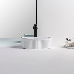 Dining Room Design Lavabo Porcelain Wash Basin Countertop Sink Unique Shape Bathroom Vanity Basin Modern Wash Sink for Home Hotel Apartment Villa