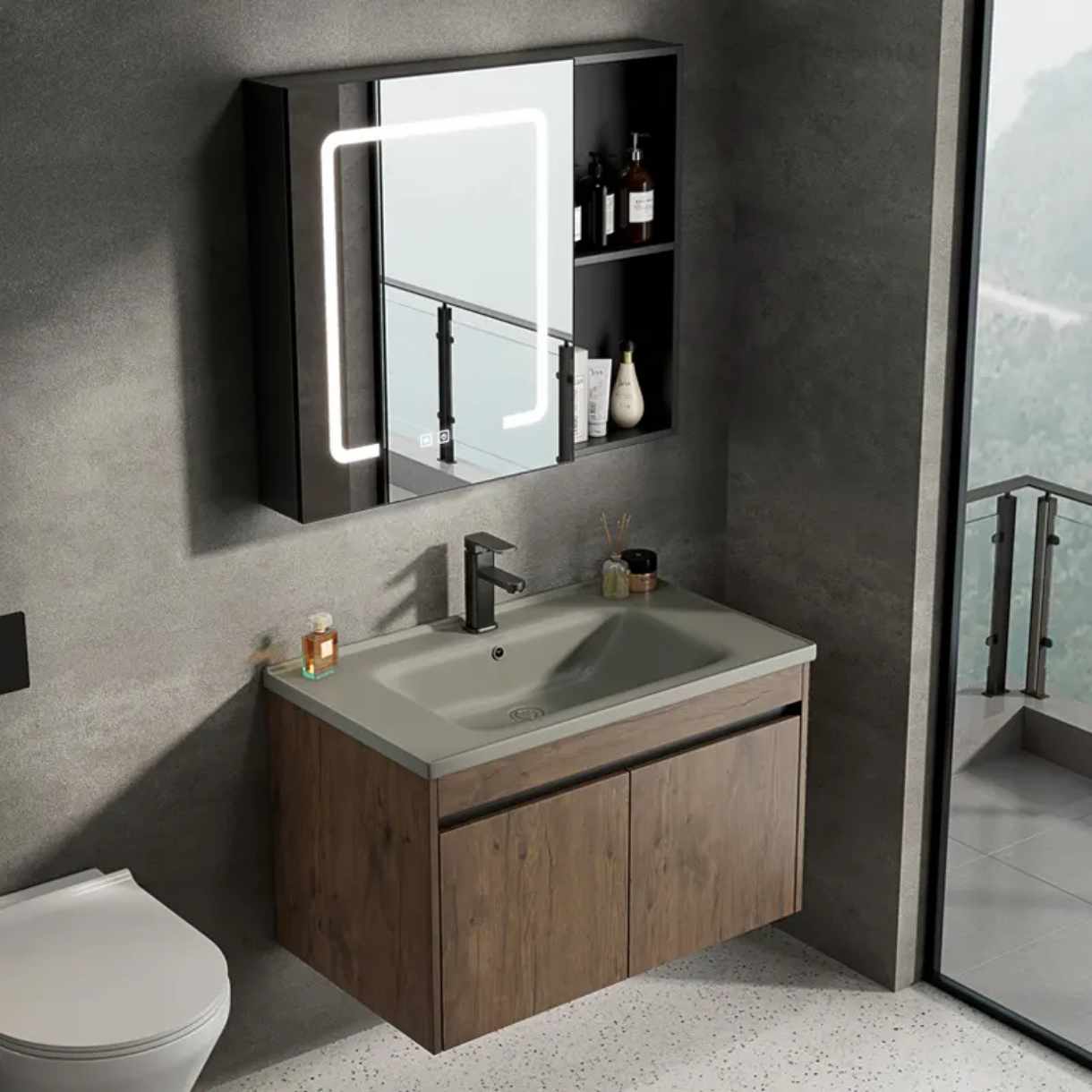 Modern Wash Basin Honeycomb Design Bathroom Cabinet Basin Table Top Vanity Sink Above Counter Wash Bowl