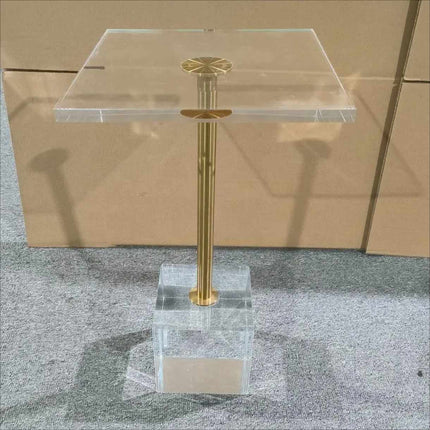 Table de chevet en acrylique pour salon et chambre à coucher, idéale comme cadeau décoratif. 