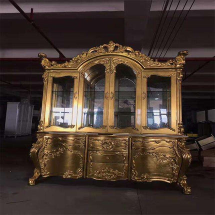 Luxury Dining Room Display Cabinet with Glass – Modern Living Room Furniture