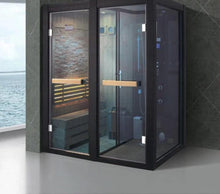 Charger l&#39;image dans la galerie, Luxury Hemlock Wood Infrared  Sauna Steam Combined Room(PRE-ORDER)
