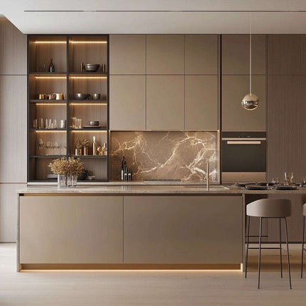 Modern Modular Waterproof Design Kitchen Furniture Multi-functional Kitchen Cabinets Custom High-quality Home Kitchen Islands