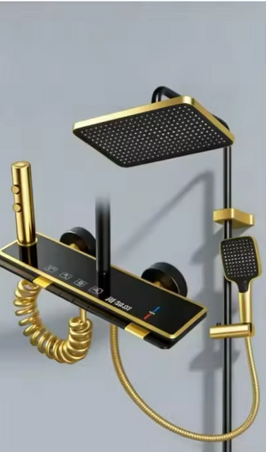 Aluminum Shower Thermostatic Simple Airbnb Wall Shower Slim