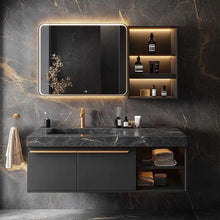 Load image into Gallery viewer, Modern Bathroom Vanity Set with Cabinet, Mirror, and Sink – Luxury Bathroom Furniture Design
