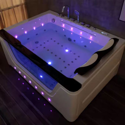 2-Person Jacuzzis Two-Person Whirlpool Acrylic Massage Bathtub with Three Skirts Hotel Luxury Bath Hydromassage