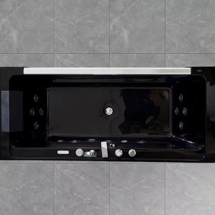 Single Seater Luxury Black Glass Acrylic Jacuzzi