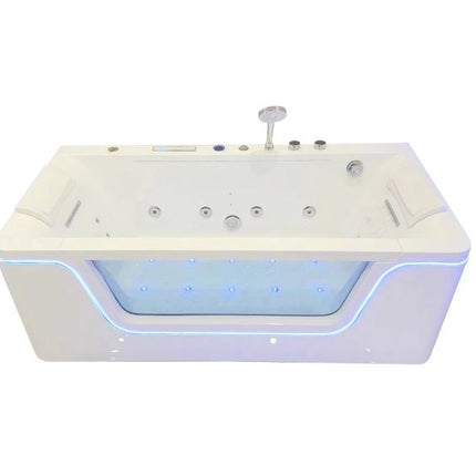 Acrylic Massage Jacuzzi Bathtub Freestanding Hydro massage with Waterfall