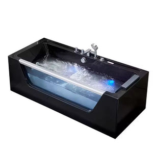 Single Seater Luxury Black Glass Acrylic Jacuzzi