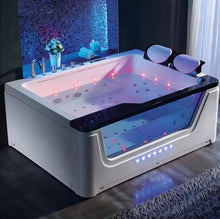 Load image into Gallery viewer, 2-Person Jacuzzis Two-Person Whirlpool Acrylic Massage Bathtub with Three Skirts Hotel Luxury Bath Hydromassage
