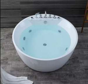 Acrylic Round Adults Spa Bath Tub Indoor Bathroom Modern Massage Bathtub With Jet