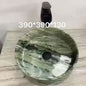 Round Glossy Emerald Green Marble Luxury Countertop Bathroom Basin