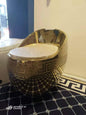 Luxury Modern Style Egg Toilet Electroplated Versace Inspired