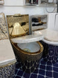 Gold Toilet Bowl Luxury Modern Style  Electroplated Versace Inspired