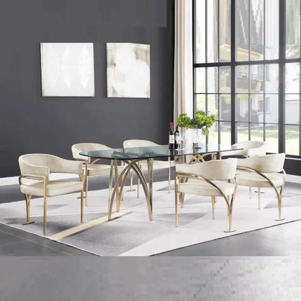 Luxury Gold Stainless Steel V-Shape Dining Chair Newest Velvet Dining Chair for Hotel Restaurant Home Kitchen Use