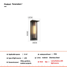 Load image into Gallery viewer, Wall Mounted Outdoor Waterproof Wall Light Stainless Steel Wall Light
