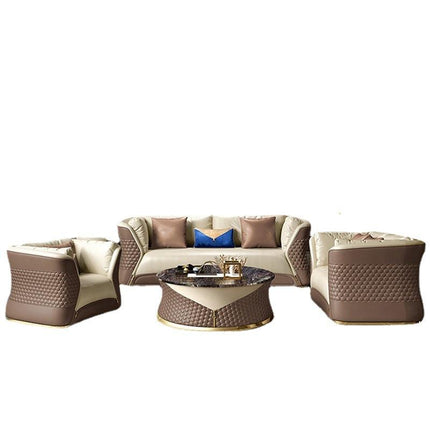 Light Luxury Modern Luxury Sofa Living Room Furniture Leather Sofa Living Room Combination Sofa Set