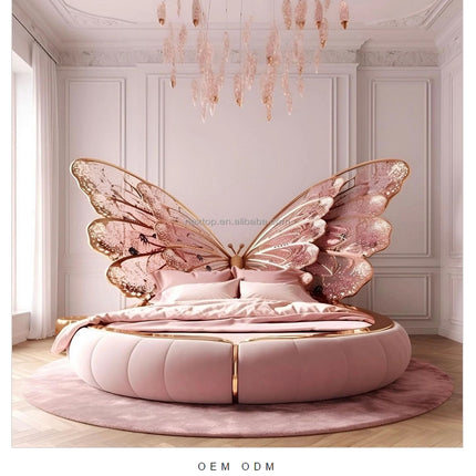 Luxury Modern Style Butterfly Princess Bed