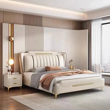 Загрузить изображение в средство просмотра галереи, King size bed frame Modern Solid Wooden Bedroom Set with Storage Cabinet Soft Beds for Bedroom Furniture Factory Direct
