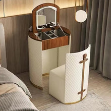 Charger l&#39;image dans la galerie, Cosmetic Table Nordic Small Dresser Bedroom Simple Solid Wood Storage
