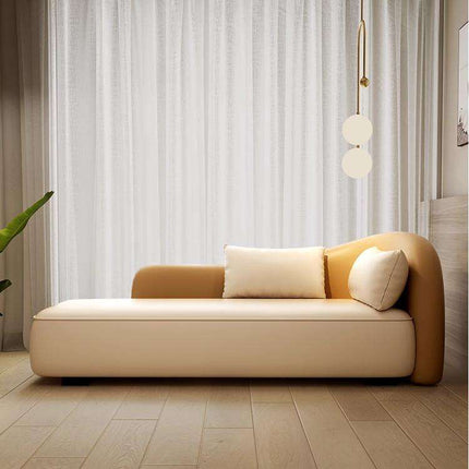 Light Luxury Modern Single-Seat Curved Chaise Lounge Chair Small Living Room, High-End Leisure, Hotel & Beauty Salon Velvet