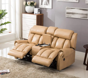 Modern Leather Set Manual  Massage Recliner Living room sofa