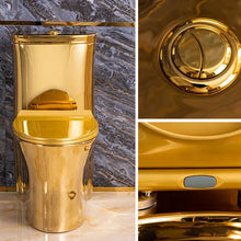Lade das Bild in den Galerie-Viewer, Luxury Bathroom Toilet Bowl Ceramic Porcelain Gold
