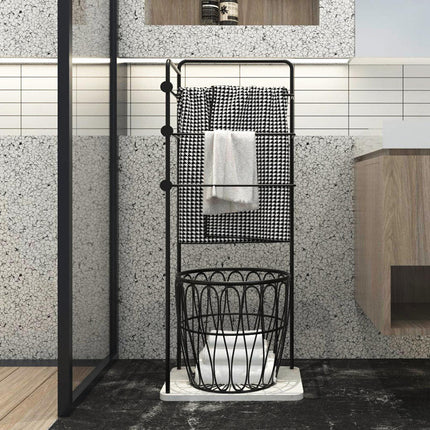 Light Luxury Gold High-Grade Bathroom Towel Rack Simple Modern Floor-to-Ceiling Toilet Rack